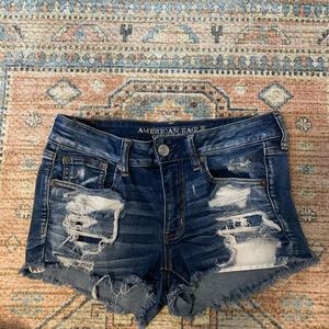 American eagle Shorty super stretched ripped short